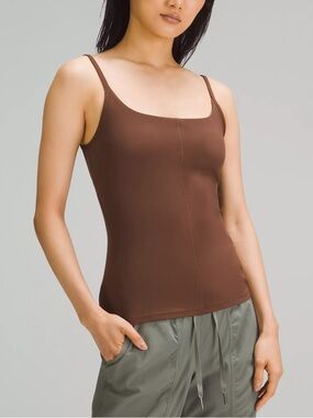LULULEMON Straight Strap Waist Length Shelf Tank